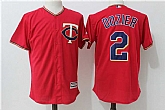 Minnesota Twins #2 Brian Dozier Red Alternate New Cool Base Jersey,baseball caps,new era cap wholesale,wholesale hats